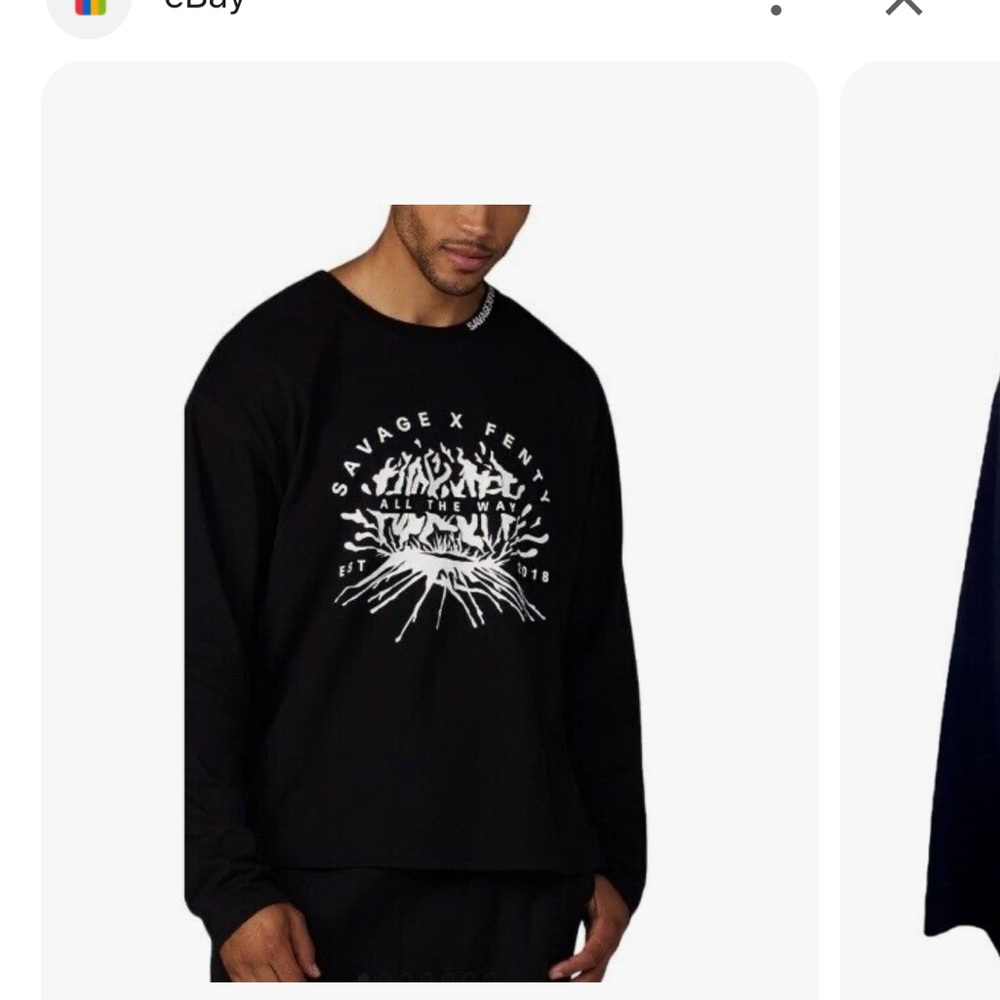 Savage X Fenty long sleeve black t shirted size M. BN no tags.